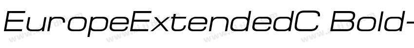 EuropeExtendedC Bold字体转换